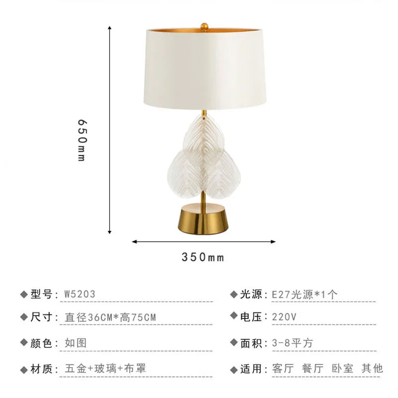 Crystal Table Lamp: Nordic Light Luxury Design for Bedroom Bedside