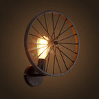 Metal Wheel Vintage Wall Sconce Industrial Lamp for Cafe Bar Restaurant Decoration