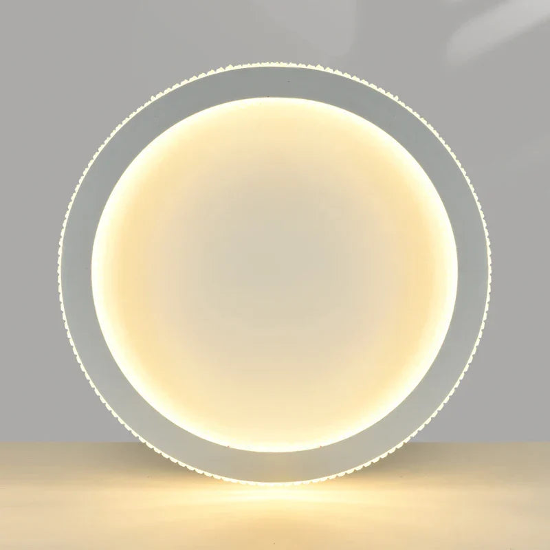 Black Gold Crystal Chandelier LED Ceiling Light for Living Room Bedroom