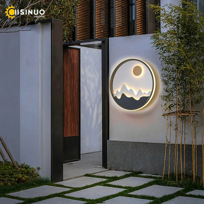 Outdoor Aluminum Wall Street Lamps - Dimmable Decorative Lighting Fixture for Garden Courtyard