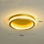 Black Gold Crystal Chandelier LED Ceiling Light for Living Room Bedroom