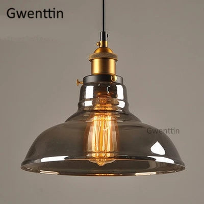 Industrial Glass Pendant Light for Modern Home Decor