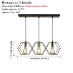 Multi-Head Chandelier: Stylish, Adjustable Wrought Iron Pendant Light for Bedroom, Dining Room, Kitchen