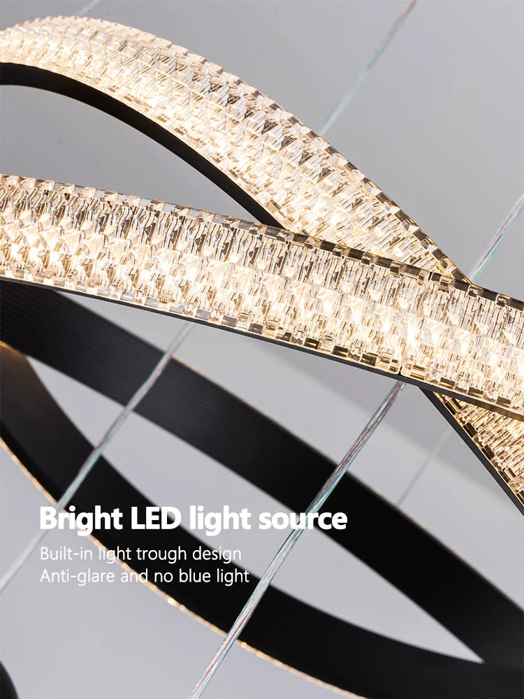 Modern Art Three-Head Chandelier for Dining Room and Bedroom