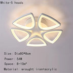 Geometric Petal Acrylic Ceiling Lamp: Romantic Decor for Living Room, Bedroom, Corridor