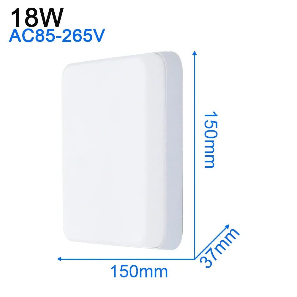 LED Ceiling Light: Modern Ultra-thin Panel, 6-48W, Surface Mounted for Living Room