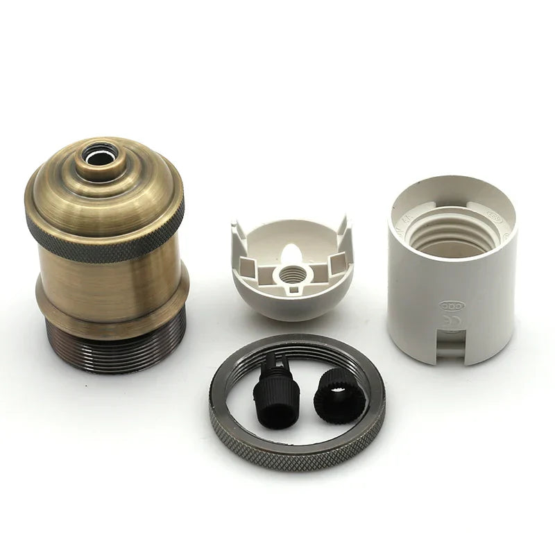 Vintage E27 Socket Pendant Lights with Edison Bulb Lamp Bases