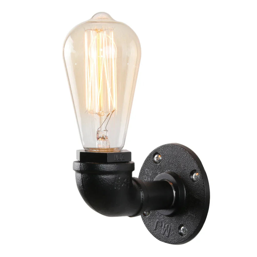 Industrial Water Pipe LED Wall Lamp for Home Decor