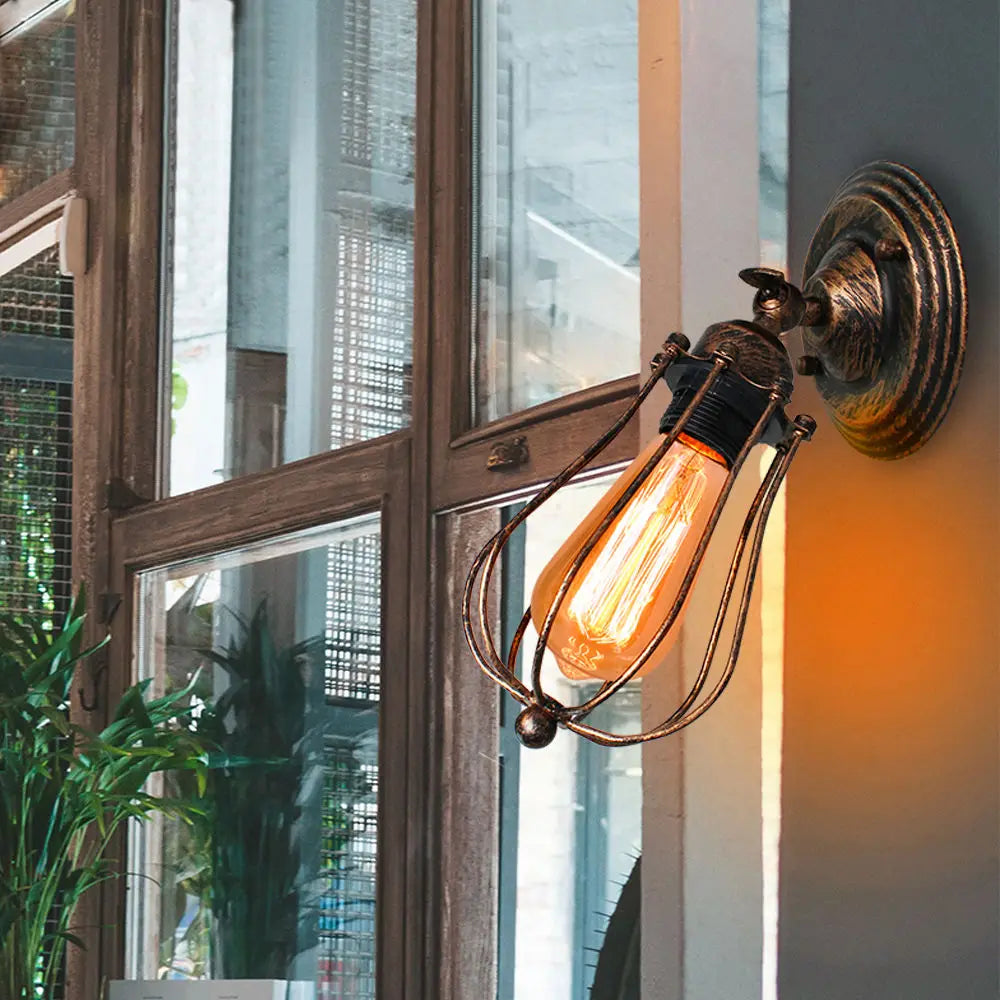 Industrial Wall Lamp | American Indoor Sconce | Home Decor Light Fixture