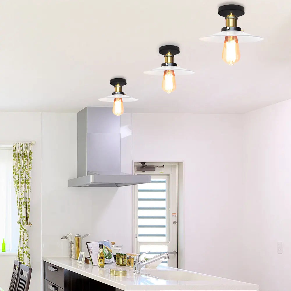 Vintage Industrial LED Ceiling Light for Home Kitchen Bar Lighting