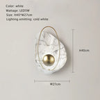 Marble Wall Lamp: Postmodern Light Luxury for Living Room, Bedside, Hotel Decoration