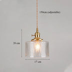 Green Glass LED Chandelier: Minimalist Brass Hanging Lights