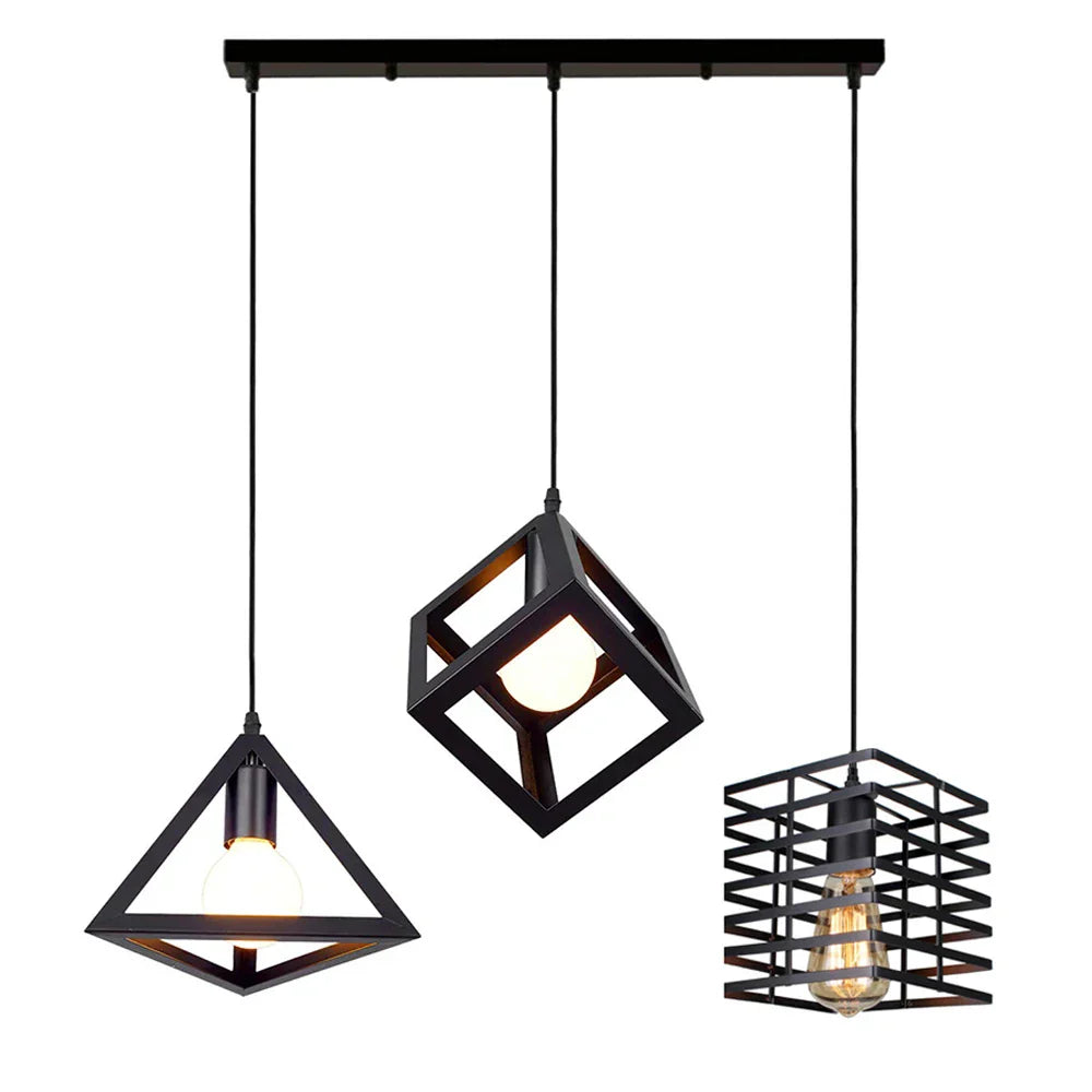 Vintage Industrial Pendant Light LED Ceiling Chandelier for Home Kitchen