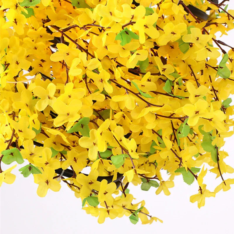 Nordic Spiral Winter Jasmine Chandelier Wrought Iron Pendant Lamp for Home Improvement