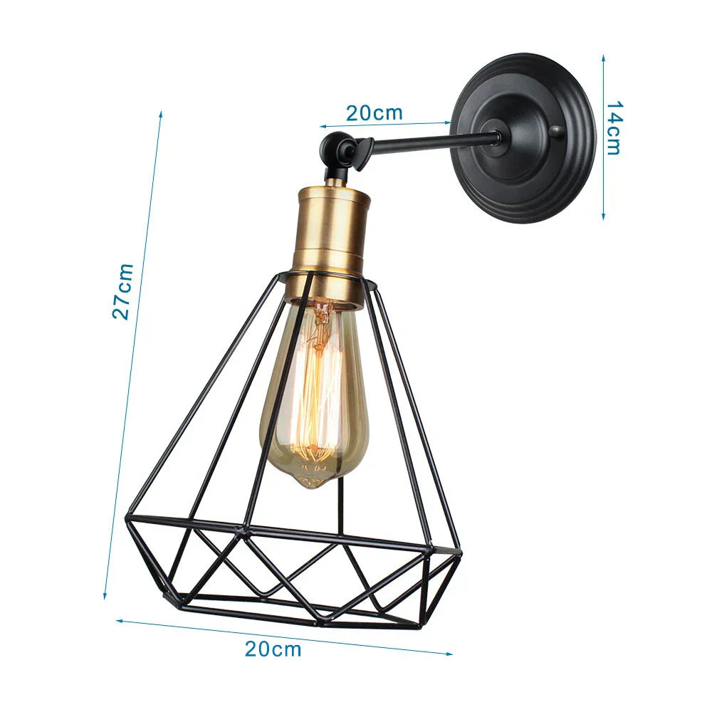 Retro Industrial Wall Sconce Light Fixture for Indoor Lighting