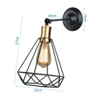 Retro Industrial Wall Sconce Light Fixture for Indoor Lighting