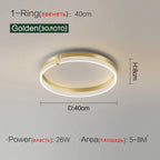 Nordic Light Luxury Foyer Ceiling Lamp - Modern, Simple, Elegant Lighting