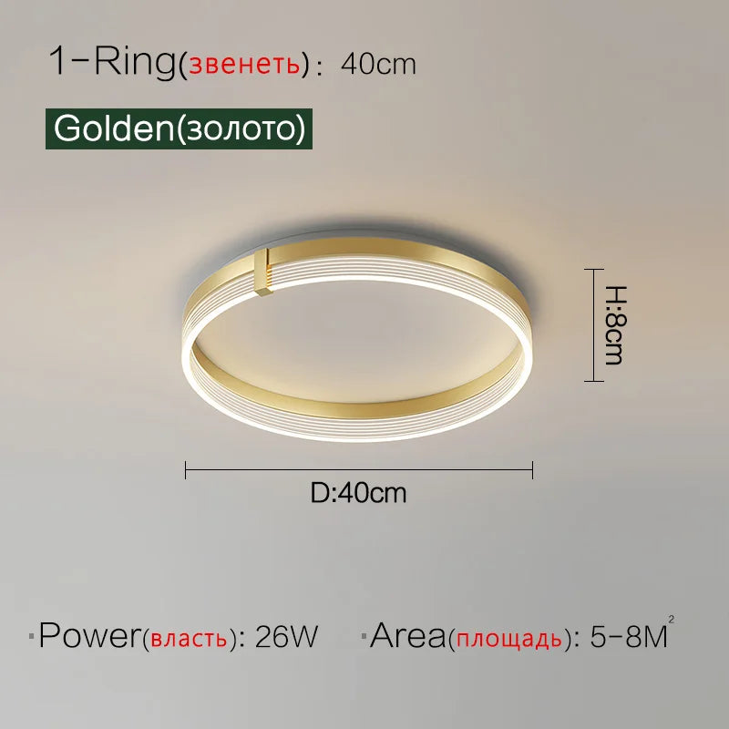 Nordic Light Luxury Foyer Ceiling Lamp - Modern, Simple, Elegant Lighting