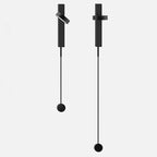 Simple Rotating LED Wall Lamp Black Gold Bedroom Living Room Indoor Lighting