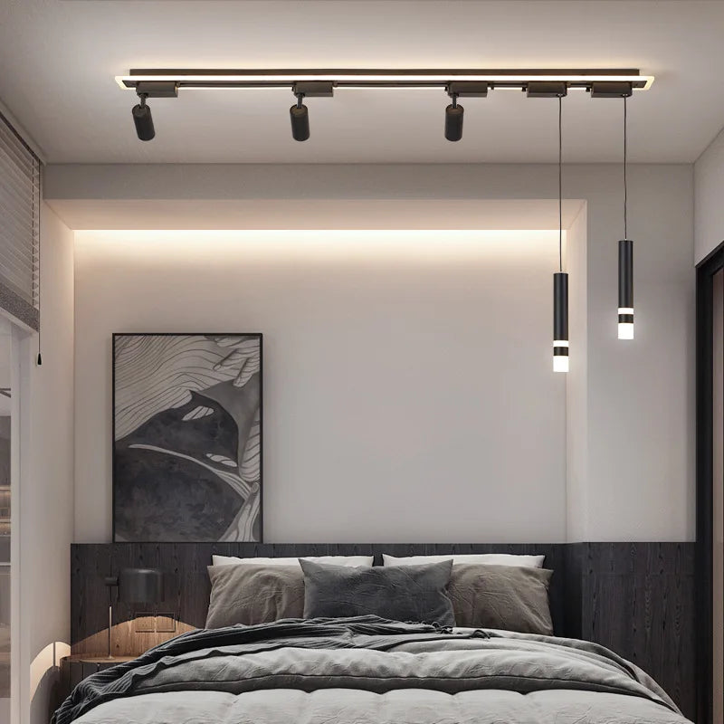 Modern Vintage Iron Ceiling Spotlights for Living Room Study & Wardrobe. Enhance your Space with Track Lighting.