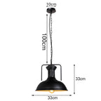 Loft Pendant Light Iron Chanderlier LED E27 Bar Living Room Decor