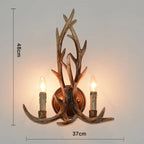 Antique Resin Antler Chandelier - Luxury Vintage Lighting Fixtures