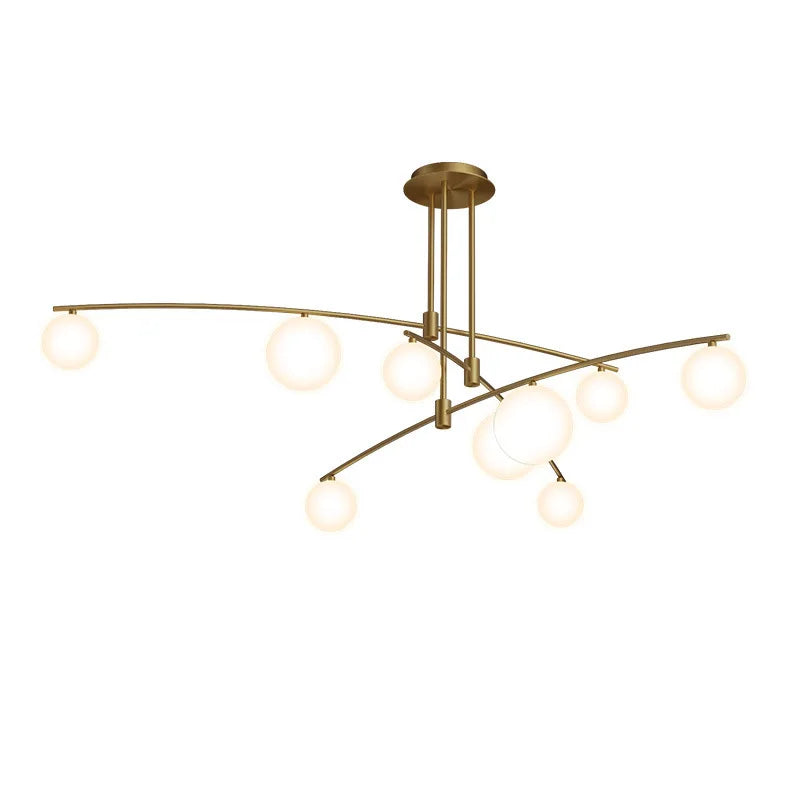 Nordic Bean Chandelier: Modern, Simple, Creative Lighting for Living Room, Dining Room, Bedroom