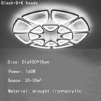 Geometric Petal Acrylic Ceiling Lamp: Romantic Decor for Living Room, Bedroom, Corridor