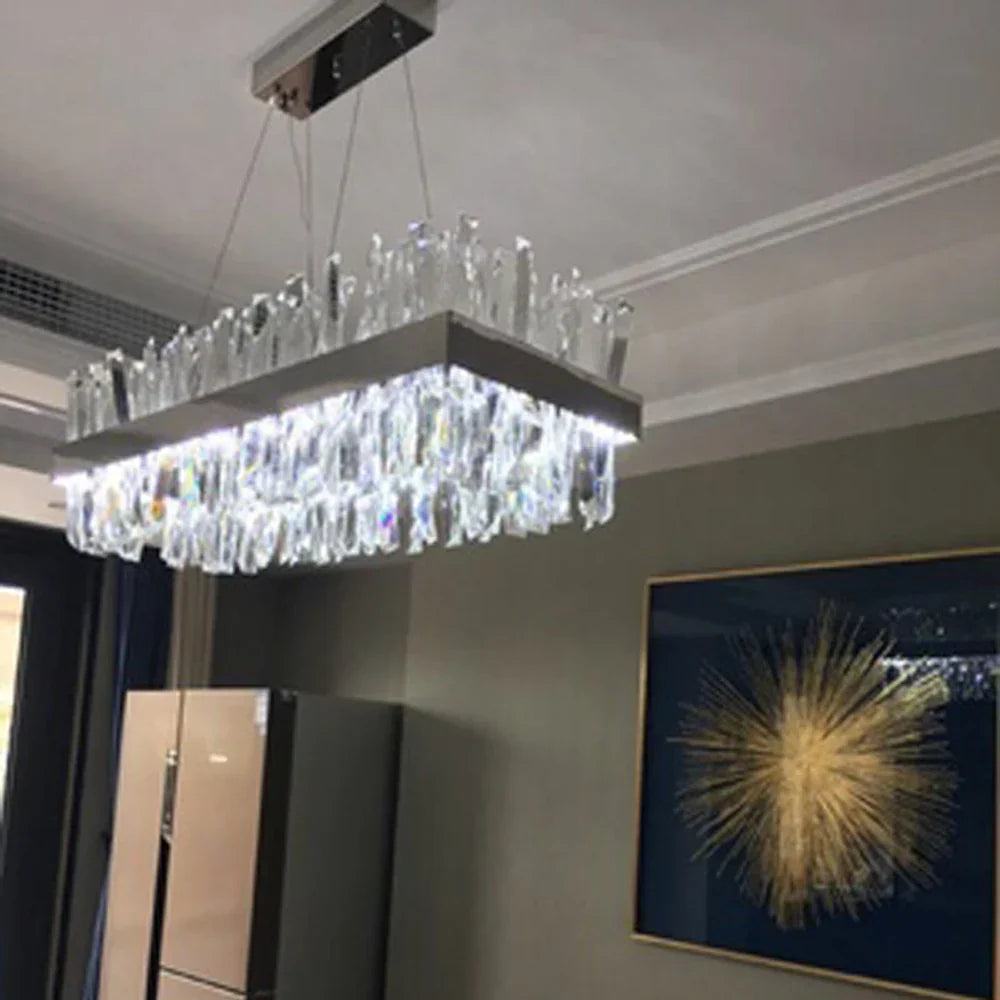 Modern LED Crystal Chandelier for Dining and Living Room Décor
