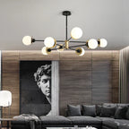 Modern Glass Ball LED Chandelier for Living Room, Dining Room, Study & Ceiling Lighting