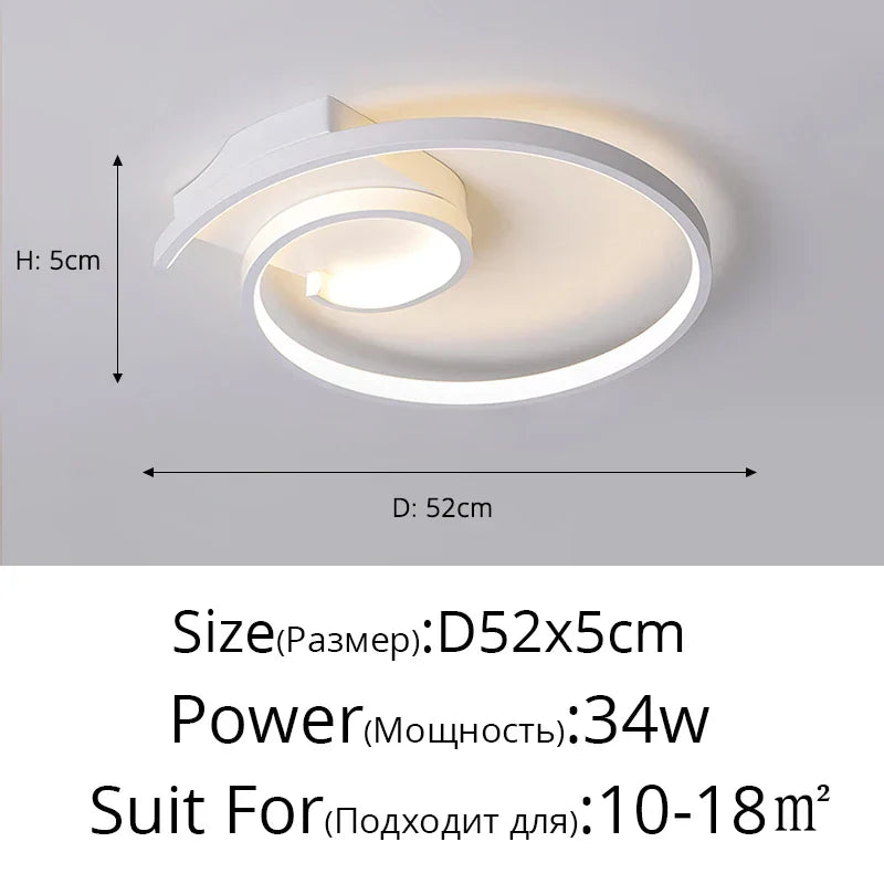 Modern LED Chandelier for Living Dining Bedroom Ceiling Decor Lighting