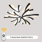 Modern LED Acrylic Ceiling Lights 3/5/9/12/15heads for Living Room Bedroom Home