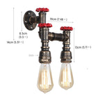 Rustic Edison Bulb Wall Sconces for Home Lighting Fixture