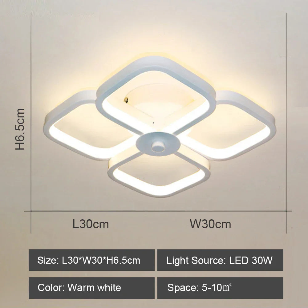 Modern LED Ceiling Lamp for Indoor Lighting Minimalist Chandelier