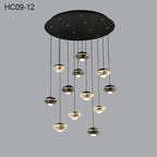 Loft Staircase Pendant Light: Aluminum Ball Droplight for Restaurant Bar Decor