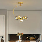 MDWELL G9 Pendant Light: Black/Gold Nordic Style Kitchen & Bedroom Hanging Lamp