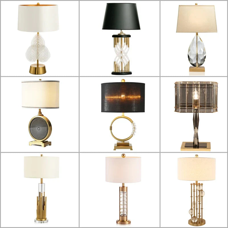 Crystal Table Lamp: Nordic Light Luxury Design for Bedroom Bedside