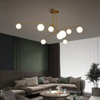 Nordic Bean Chandelier: Modern, Simple, Creative Lighting for Living Room, Dining Room, Bedroom