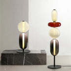 Stained Glass Floor Lamp | Luxury Minimalist Design | Perfect for Bedroom, Living Room