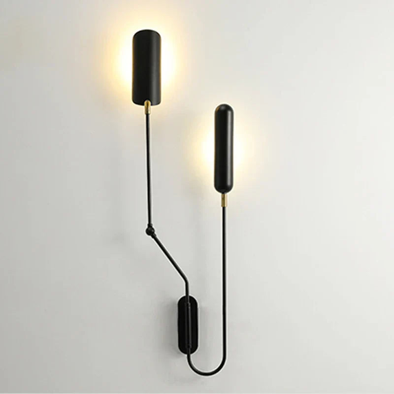 Adjustable Retro Wall Lamp with Long Arm and LED E27 Light