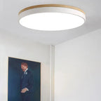 Modern Ultra-thin LED Ceiling Light Panel Solid Wood Surface Mount