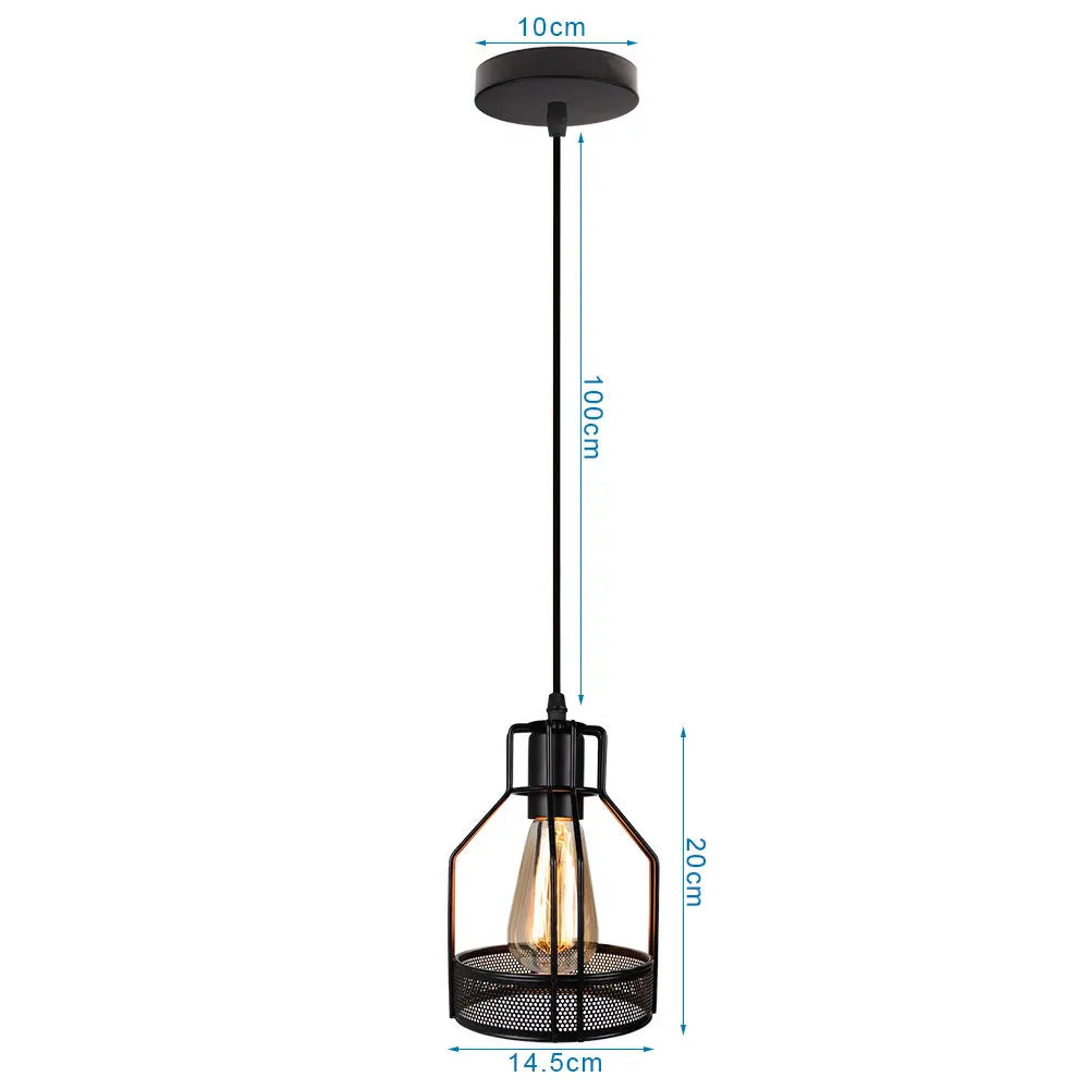 Industrial LED Pendant Ceiling Light for Home Living Room Kitchen Decor