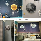 LED Moon Wall Lamp: Modern Indoor Lighting for Bedroom and Living Room Decor