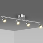 6 Head LED Ceiling Light GU10 Adjustable Angle Spot Lamp for Living Room Bedroom