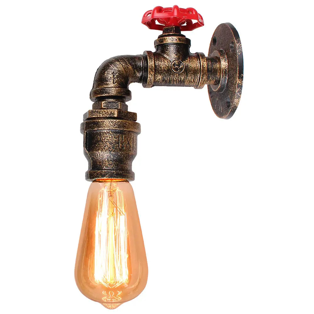 Industrial Water Pipe Wall Sconce for Restaurant Cafe Bar Kitchen
