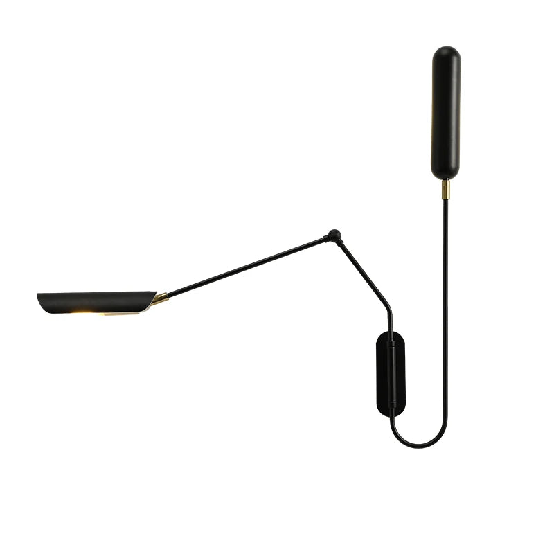 Adjustable Retro Wall Lamp with Long Arm and LED E27 Light