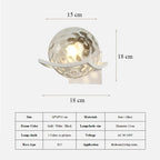 Moon Glass Wall Lamp for Bedroom Decoration - LED Night Light Fixtures