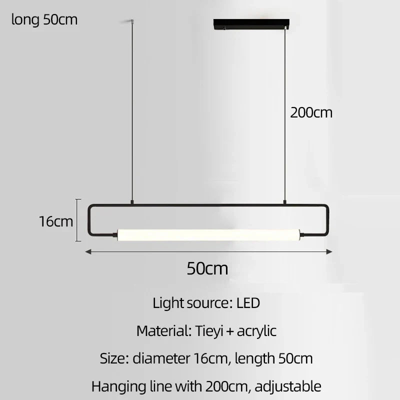 Nordic Chandelier for Bar Restaurant Kitchen Coffee Shop Minimalist Decor Lighting