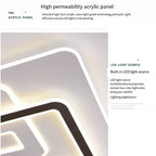 Modern LED Chandelier for Living Dining Bedroom Ceiling Decor Lighting