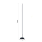 LED Cylindrical Floor Lamp Industrial Bedroom Standing Light